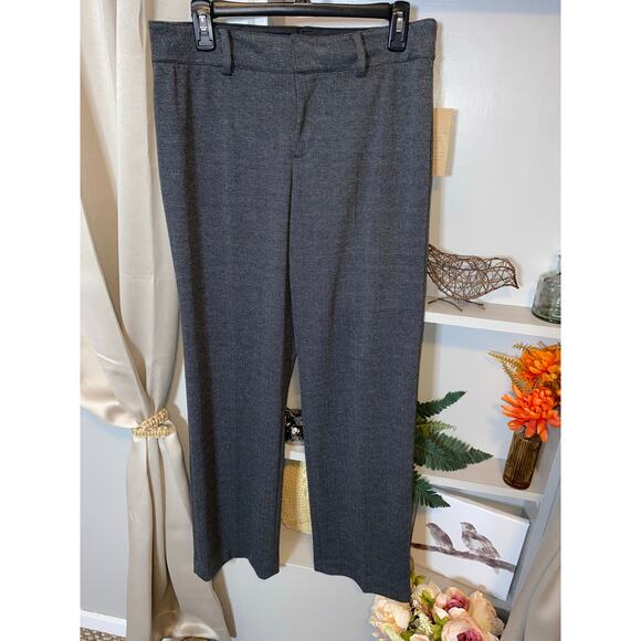 NWT $59.95 Coldwater Creek size 8 Misses Natural Waist Gray Trouser Straight Leg - Picture 4 of 10
